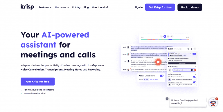 Krisp.ai——噪声消除和AI会议助手(线上会议专用)